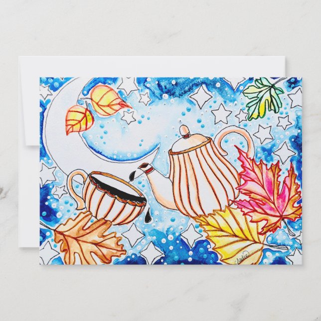 Carte Feuille d'automne (Devant)