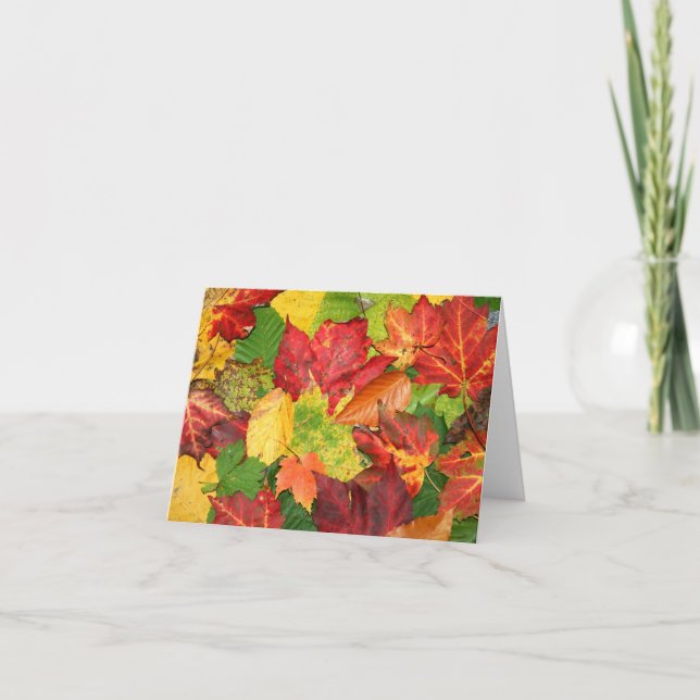 Carte Feuille d'automne (Devant)