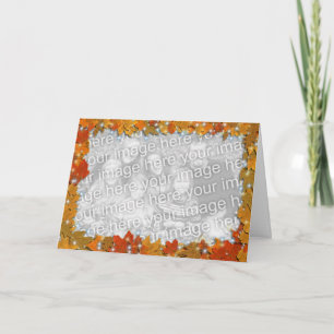 Carte Feuille d'automne scintillant