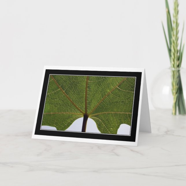 Carte "Feuille de figue " (Devant)