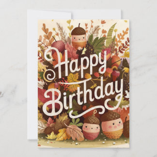 Carte Feuille d'érable colorée automne automne heureux a