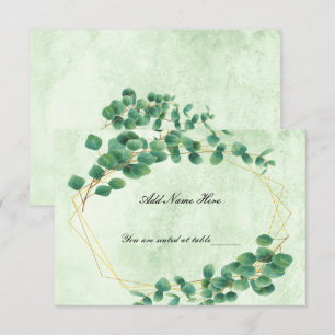Carte Feuille Eucalyptus Géométrique Verdure
