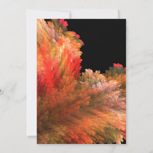 Carte feuille Fractal Art Note