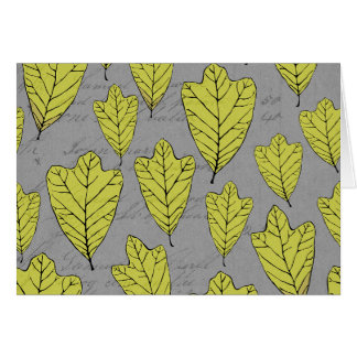 Carte Feuille jaune