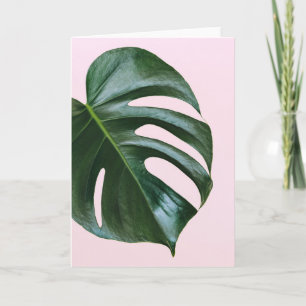Carte Feuille tropicale Monstera