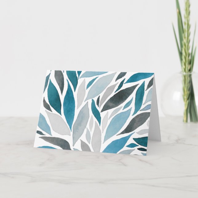 Carte feuilles d'arbre (Devant)