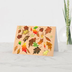 Carte Feuilles d'Automne