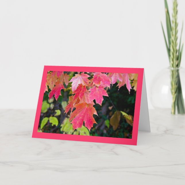 Carte Feuilles d'automne (Devant)