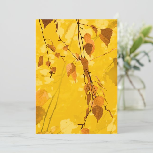 Carte Feuilles d'automne 3 (Debout devant)