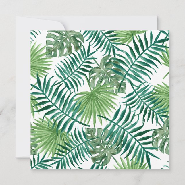Carte Feuilles de la jungle tropicale (Devant)
