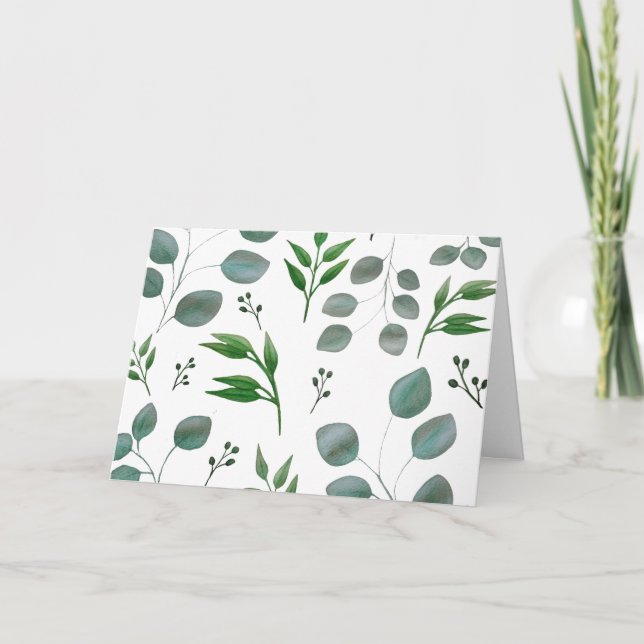 Carte Feuilles de l'eucalyptus (Devant)