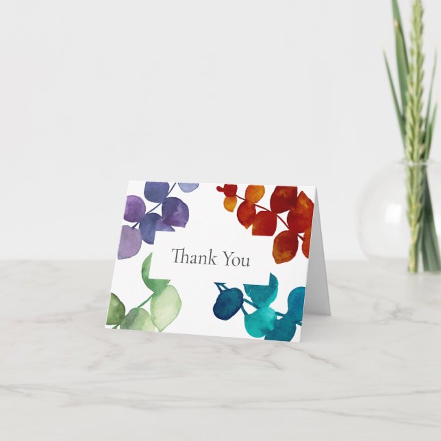 Carte Feuilles d'eucalyptus de la forêt Merci (Devant)