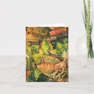 Carte Feuilles tropicaux