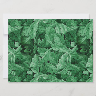 Carte Feuilles verts (par William Morris)