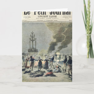 Carte Feux allumés pour célébrer le solstice d'été