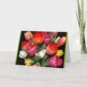 Carte Feux d'artifice de tulipe