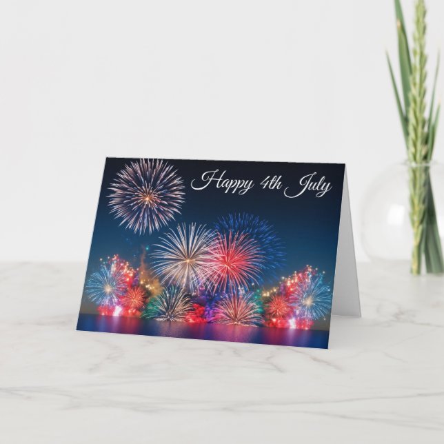 Carte Feux d'artifice du 4 juillet (Devant)