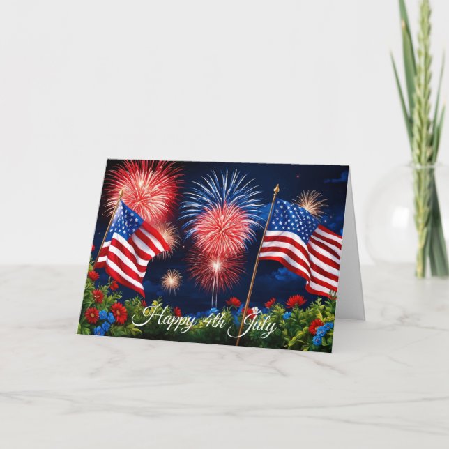 Carte Feux d'artifice du 4 juillet (Devant)