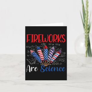 Carte Feux d'artifice sont la science Jour de l'indépend