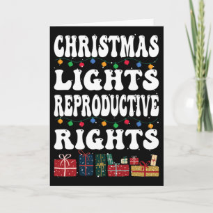 Carte Feux de Noël Droits de reproduction Pro-choix Fe