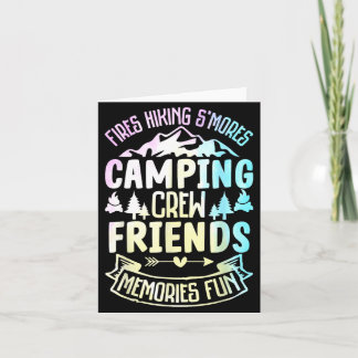 Carte Feux Randonnée SMores Camping Équipe Amis Souvenir