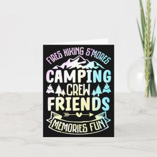 Carte Feux Randonnée SMores Camping Équipe Amis Souvenir