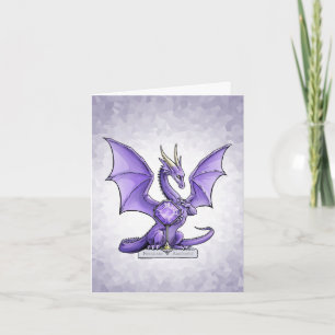 Carte Février Pierre de Naissance Dragon: Améthyste