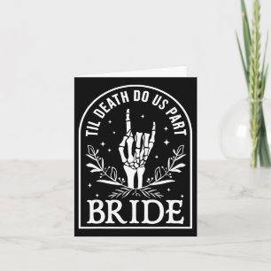 Carte Fiançailles Mariage de la mariée Halloween Couple