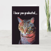 Fiche de diplôme de chat amusant