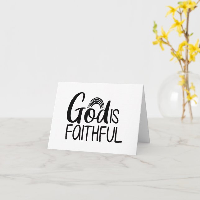 Carte Fidèle Evangile Graphique Foi Art Christian Fa (Fleur jaune)