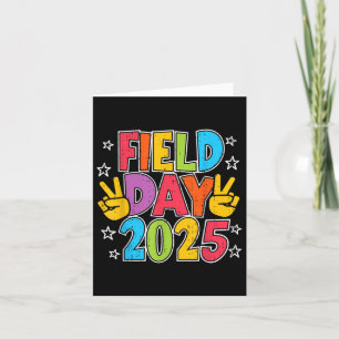 Carte Field Day 2025 School Event Games Enseignant Enfan