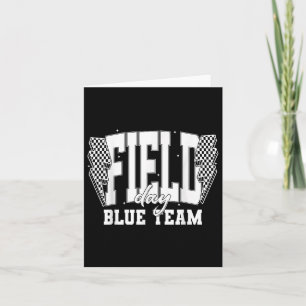 Carte Field Day Blue Team Color War Camp Team Jeu Compe