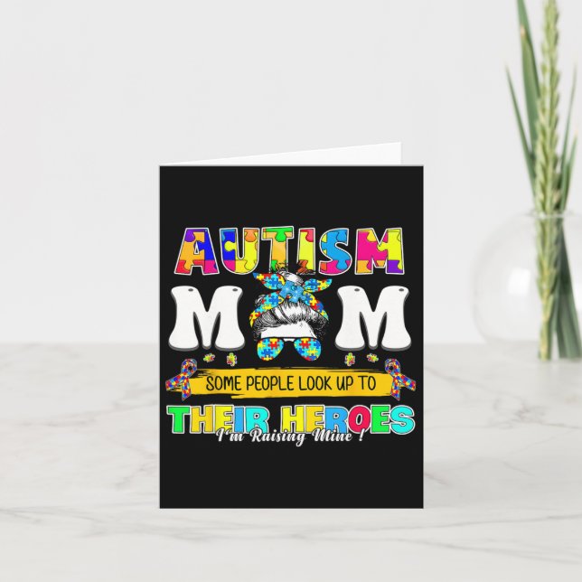 Carte Fier Autisme Maman Certaines Personnes Regardent V (Devant)