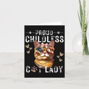 Carte Fier Chat sans enfant Lady Chat Maman Amoureux