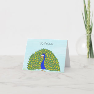 Carte Fier comme un Paon