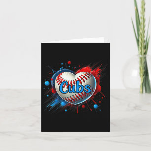 Carte Fier Cubs Nom Clic Hearts Cadeau Pour Cubs Fans Lo