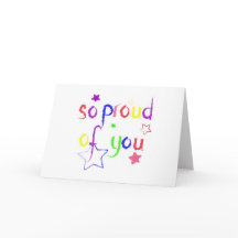 Fier de vous, félicitations