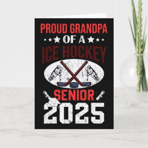 Carte Fier grand-père d'un senior de hockey sur glace di