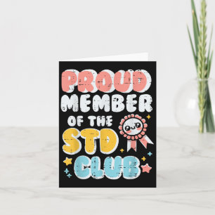 Carte Fier Inapproprié Membre Du Club Humour Blague Homm