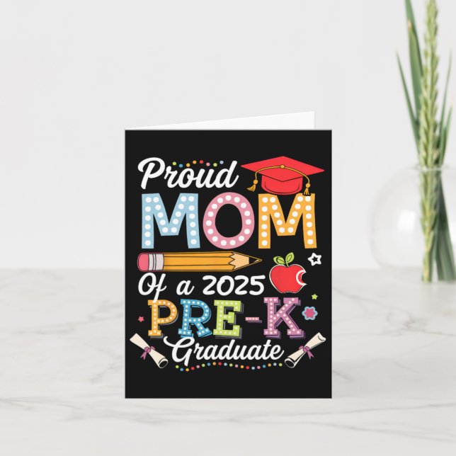 Carte Fier Maman D'Un Diplôme De Mère D'Avant-Doctorat D (Devant)