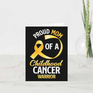 Carte Fier Maman D'Une Enfance Cancer Guerrier Fille S