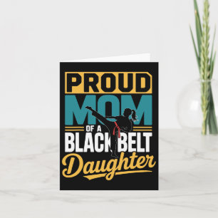 Carte Fier Maman D'Une Fille De Ceinture Noire 1