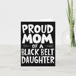Carte Fier Maman D'Une Fille De Ceinture Noire 11