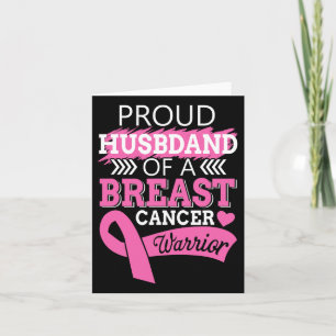 Carte Fier Mari D'Un Guerrier Du Cancer Du Sein Soutien 