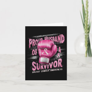 Carte Fier Mari D'Une Survivante Boxe De Cancer Du Sein 