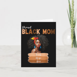 Carte Fier Mère Noire Melanin Mères Africaines Américain