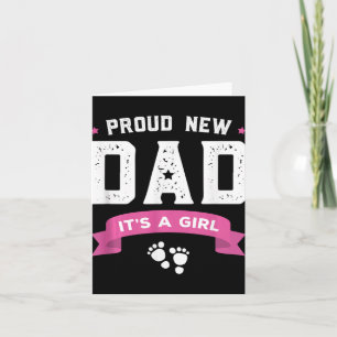 Carte Fier Nouveau Papa C'est Une Fille Mignon Bébé Fête