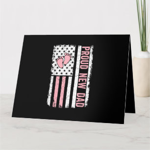 Carte Fier Nouveau Papa Nouvelle Fille Bébé Fête des pèr