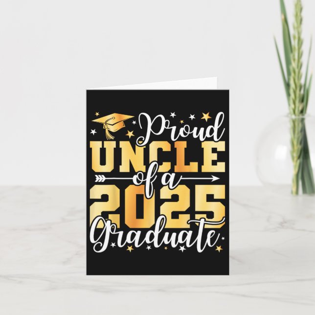 Carte Fier Oncle D'Un Diplôme D'Adolescent De 2025 Cl O (Devant)