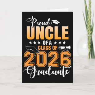 Carte Fier oncle d'un diplômé de la promotion 2026 Senio